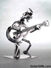 Guitar Player Figurine - Metal