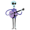 Lucky Guitarist Sticker