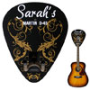 Personalized Guitar Hanger - Scroll